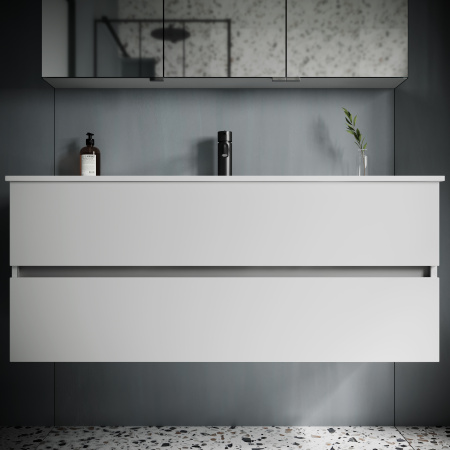 Тумба под раковину Sancos  Urban UR120-1W белый глянец