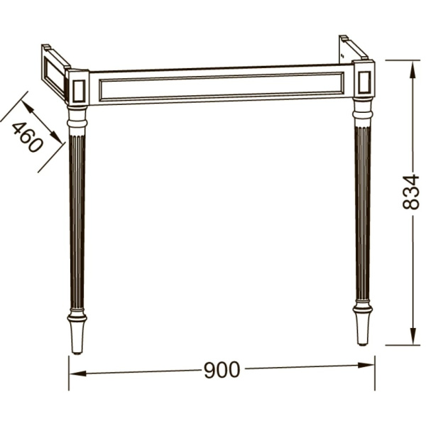 Консоль Jacob Delafon Cléo EB727-MWB