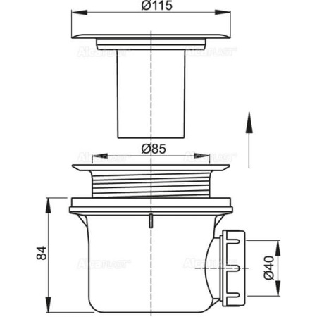 Сифон для душевых поддонов RGW QYD-10 39241110-01