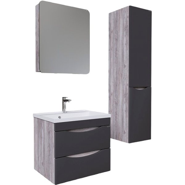 Тумба подвесная Grossman ТАЛИС-60 см 106008 бетон пайн/серая