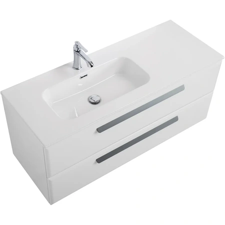 Тумба под раковину Cezares ECO-CER-N-1200-2C-SO-BL-L Bianco Lucido без ручек