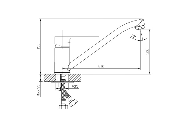 Смеситель для кухни ESKO Belgrade BD 05