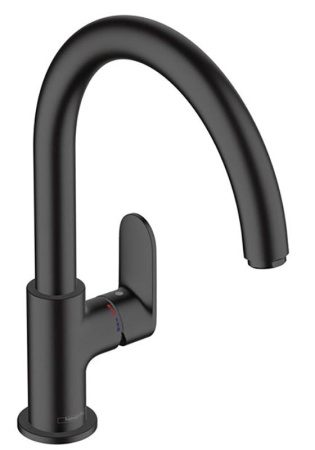 Смеситель для кухонной мойки  Hansgrohe Vernis Blend M35 71870670, матовый черный