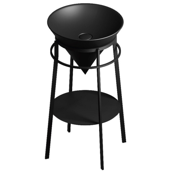 Раковина напольная (45х45) Kerama Marazzi Cono CO.NN.wbi.44\BLK.M