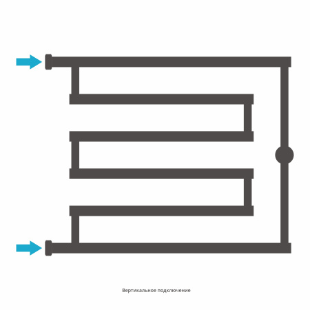 Полотенцесушитель водяной Сунержа High-Tech+ model "L" (50х65)  31-4052-5065
