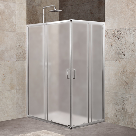 Душевой уголок (100х75) BelBagno UNIQUE-AH-2-100/115-75/90-M-Cr