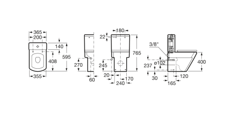 Унитаз напольный  Roca Hall  342628000