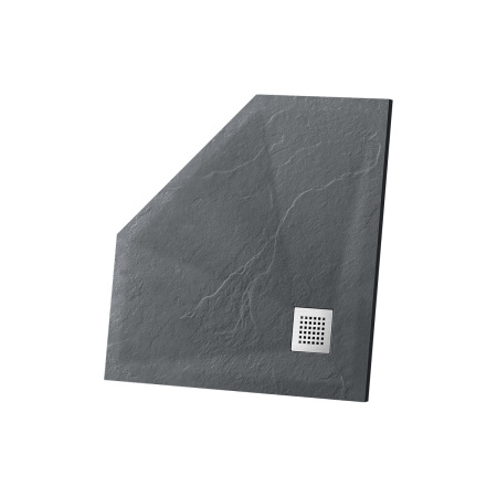 Душевой поддон из искусственного камня (90х90) Vincea VST-4SP9090A, антрацит