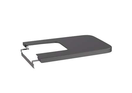 Крышка для биде Roca Inspira Square Supralit, Soft Close, оникс 80653264B