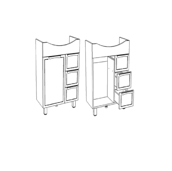 Тумба напольная Corozo Монро 65 SD-00000993