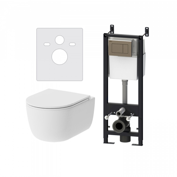 Комплект унитаза с инсталляцией Damixa Sirius DX86.IS10151.1700