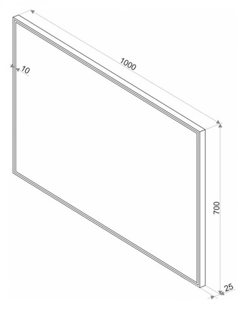 Зеркало (100х70) Misty Стайл S1 ЗЛП512