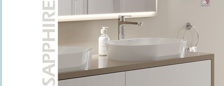 Раковина накладная (59,5х39,5) Serel Sapphire SP46