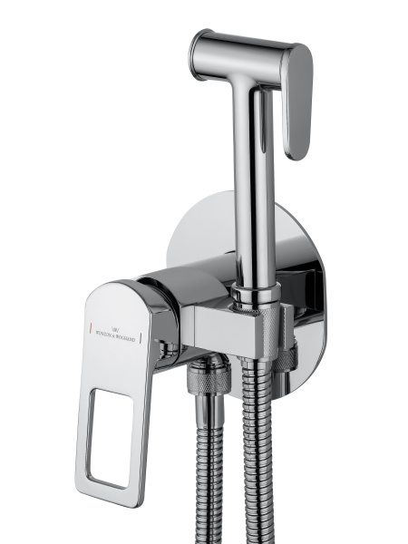 Смеситель с гигиеническим душем встраиваемый WONZON & WOGHAND FRAME, хром WW-88829010-CR