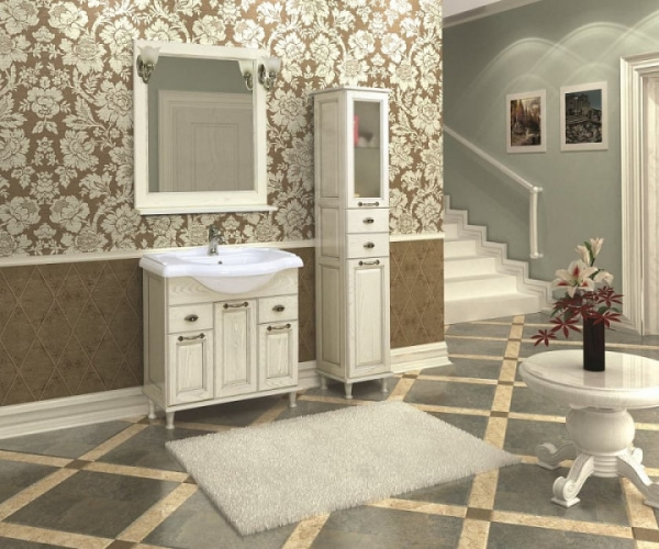 Тумба с раковиной Aquaton Жерона 85 1A1585K5GEM40