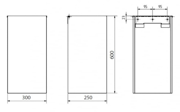 Квадратная мусорная корзина 45 л Bemeta Hotel 101915125