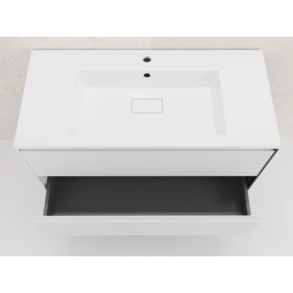 Тумба подвесная без раковины 100 см Style Line Лима ЛС-00002352 белый  матовый