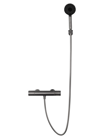 Смеситель для душа с термостатом WONZON & WOGHAND INN 2, темный графит WW-A2006-A-BGG