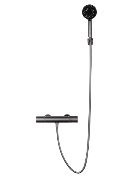Смеситель для душа с термостатом WONZON & WOGHAND INN 2, темный графит WW-A2006-A-BGG