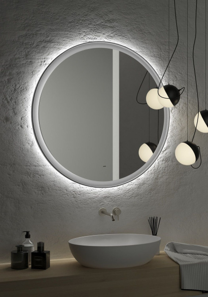 Зеркало с подсветкой Art&Max Napoli AM-Nap-1000-DS-F-Grey