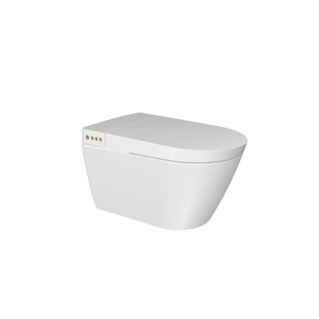 Унитаз подвесной безободковый с функцией биде Creavit WQ Smart Pan WQ320-11CB00E-0000