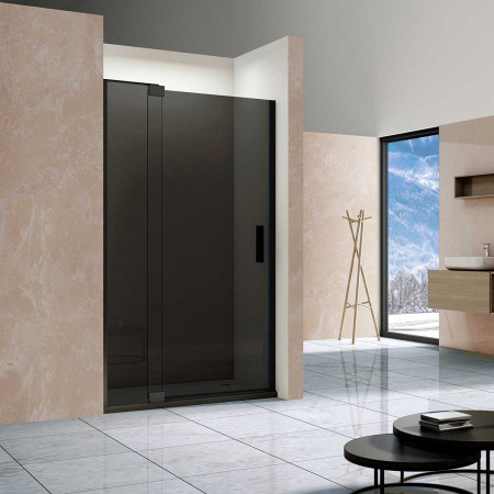 Душевая дверь Vincea Extra VDP-1E1112CGB, (120х200)   черный, стекло тонированное