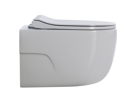 Унитаз подвесной безободковый Art&Max Verona AM012CHRT/SC микролифт