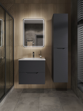 Пенал подвесной 35 правый Orange Line Li-35Pug  матовый графит