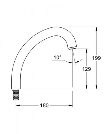 Излив GROHE 13140000
