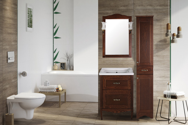 Тумба под раковину ASB-Woodline   Римини Nuovo 60 10183 (коричневый)