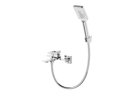 Смеситель для ванны BelBagno LUCE LUC-VASM-CRM с душевым гарнитуром