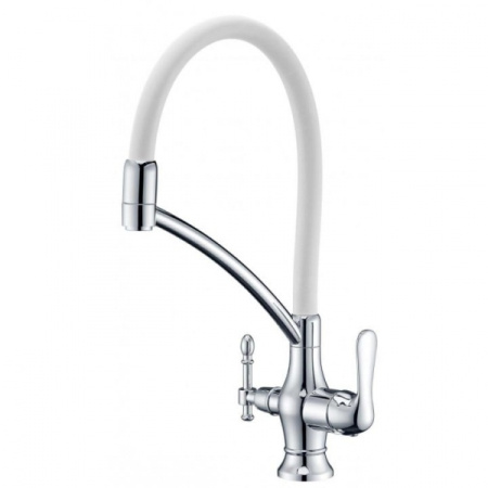 Смеситель для кухни с подключением к фильтру Zorg  ZR 347-8 YF хром/черный