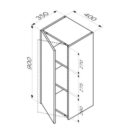 Подвесной шкаф AM.PM Func 40 M8FCH04029OF