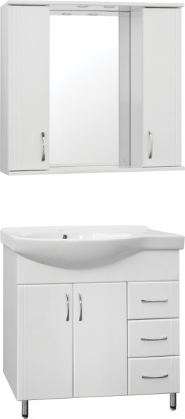 Зеркало-шкаф Style Line Панда 80 (80x83) ЛС-00000125 белый