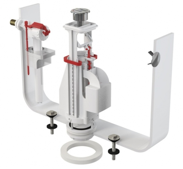 Выпускной комплект с двойной кнопкой AlcaPlast SA08AK 3/8"