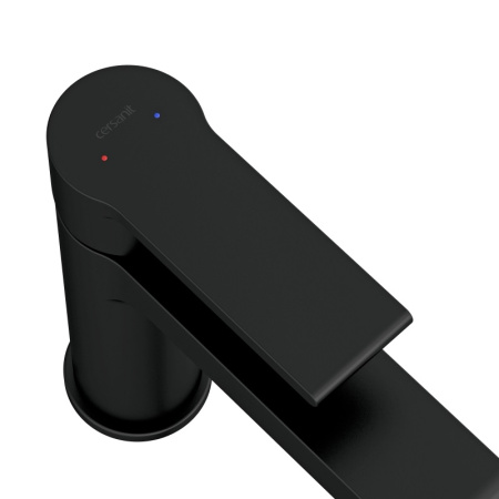 Смеситель для раковины высокий Cersanit BRASKO BLACK черный 63111