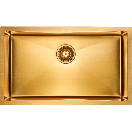 Кухонная мойка Paulmark  Valde PM217444-BG брашированное золото. сталь