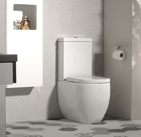 Чаша унитаза Kerasan Flo 311701 белый, без сиденья и бачка