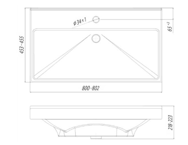 Раковина Aquaton Fest 80 1AX168WBXX000