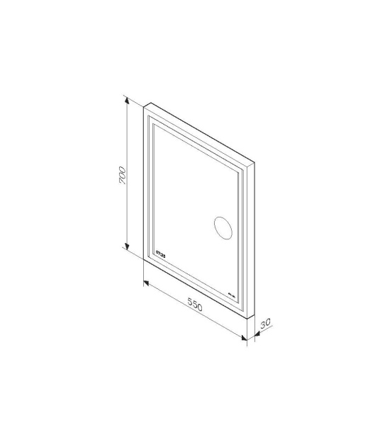 Зеркало (85х70) Am.Pm Gem M91AMOX0553WG