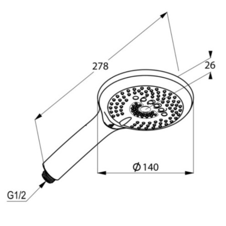Ручная лейка Kludi Freshline 6790043-00