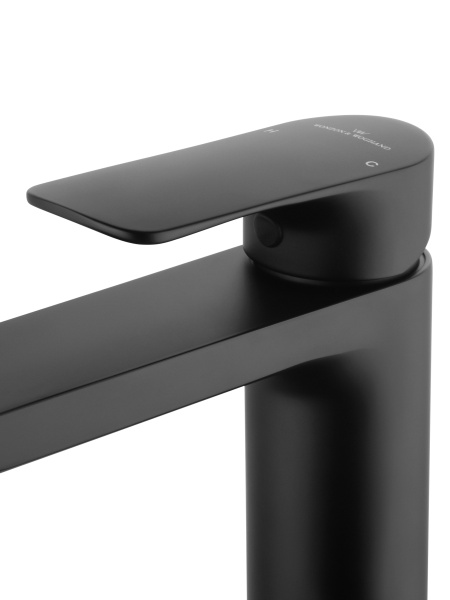 Смеситель для раковины WONZON & WOGHAND Line, черный матовый WW-A40732-MB