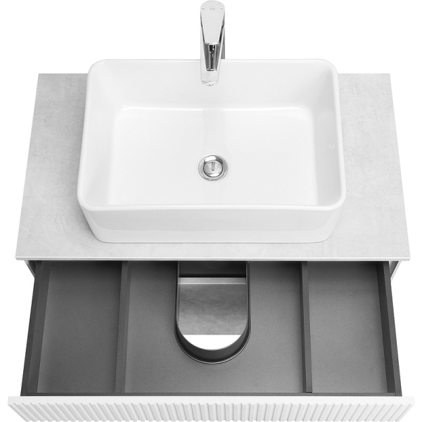 Тумба с раковиной Aquaton Марбл 80 слэйт 1A2762K1MH4C0