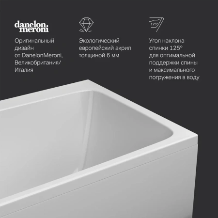 Акриловая ванна (170х75) Am.Pm Func W84A-170-075W-A белый