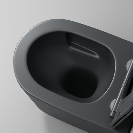 Унитаз подвесной безободковый Grossman  GR-4499GMSQ с сиденьем микролифт