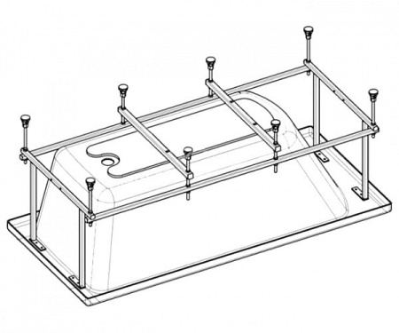 Монтажный комплект Roca Hall 170х75 ZRU9302770