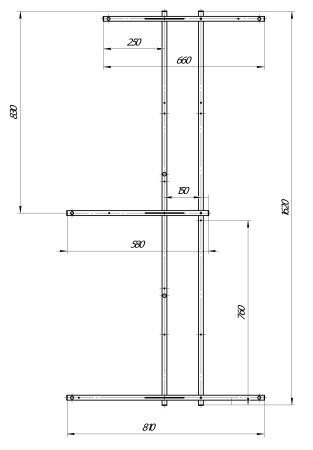Рама разборная Marka One LINEA 165 03лин16585