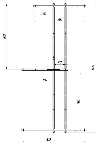 Рама разборная Marka One LINEA 165 03лин16585