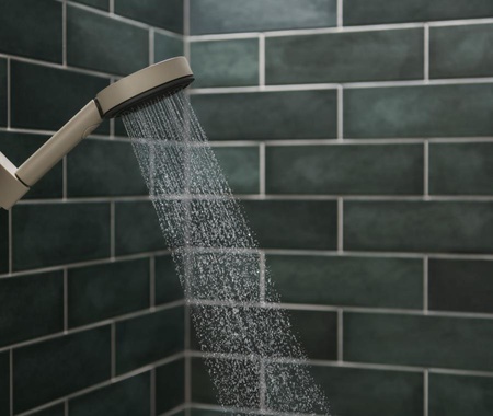 Ручной душ hansgrohe Pulsify Select Planet Edition 150 3jet Relaxation EcoSmart+ 26077210 песочный