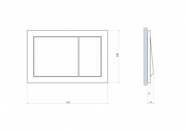 Кнопка Cersanit ENTER белая P-BU-ENT/Wh